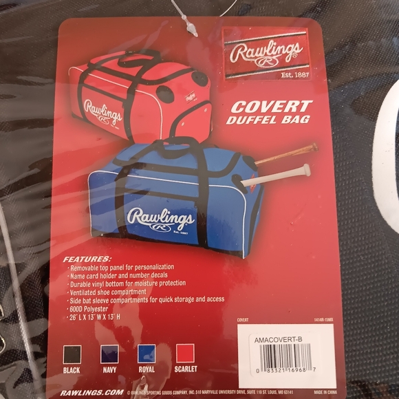 Rawlings Convert Duffle Bag, NWT, - Picture 3 of 3